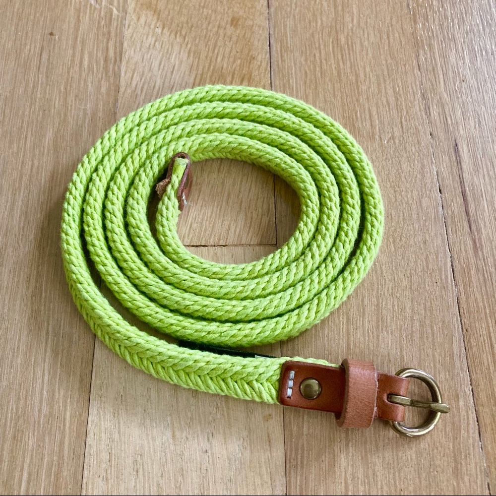 J Crew Neon Woven Belt
